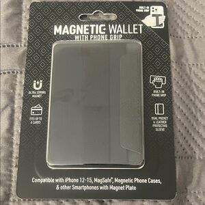 Magnetic Wallet with Phone Grip